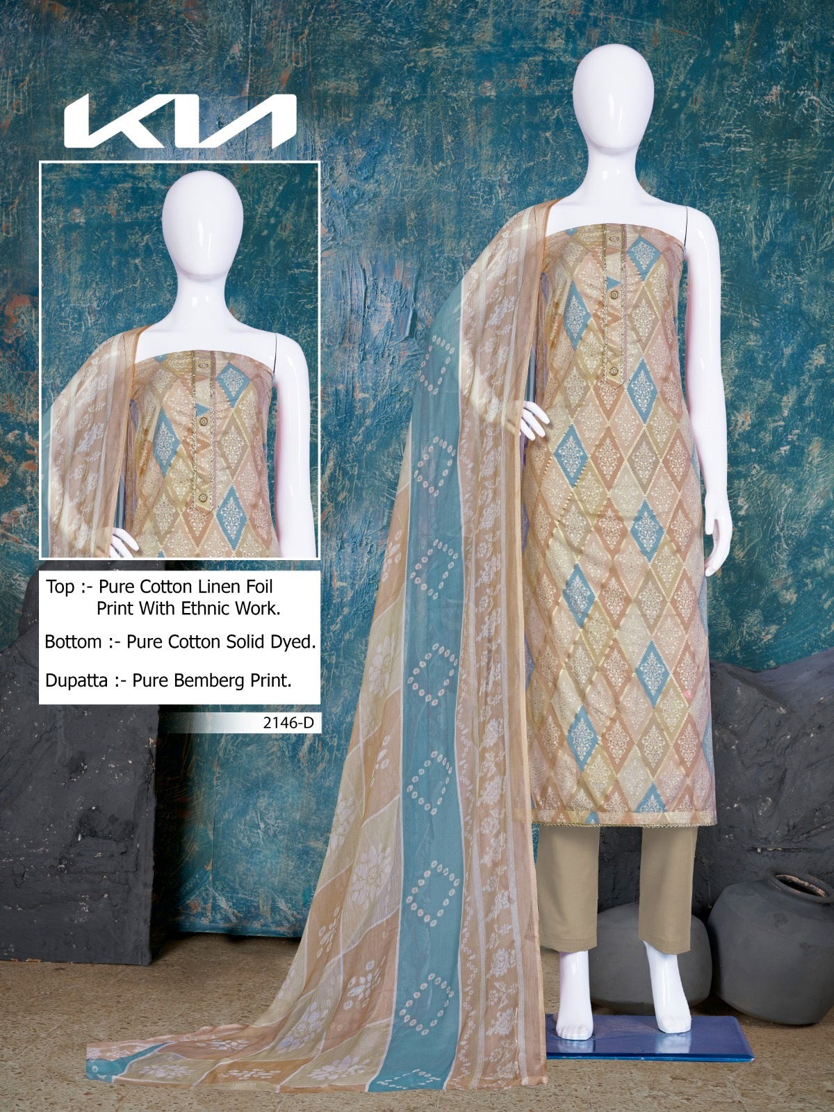 Kia 2146 By Bipson Readymade Salwar Suit Catalog